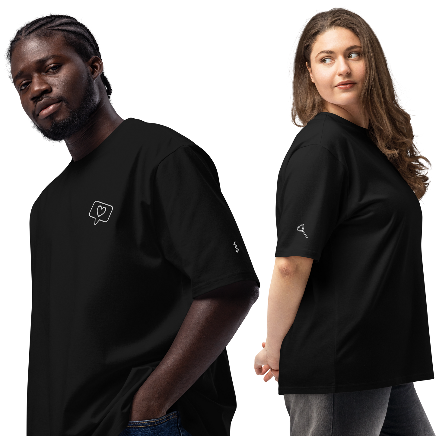 Oversized heavyweight Tee Lovers