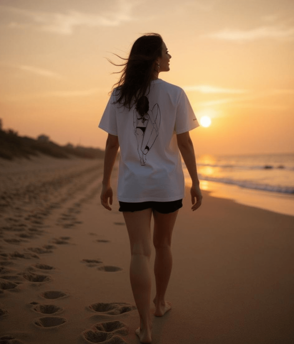 Unisex organic cotton Tee "Ocean Walk"
