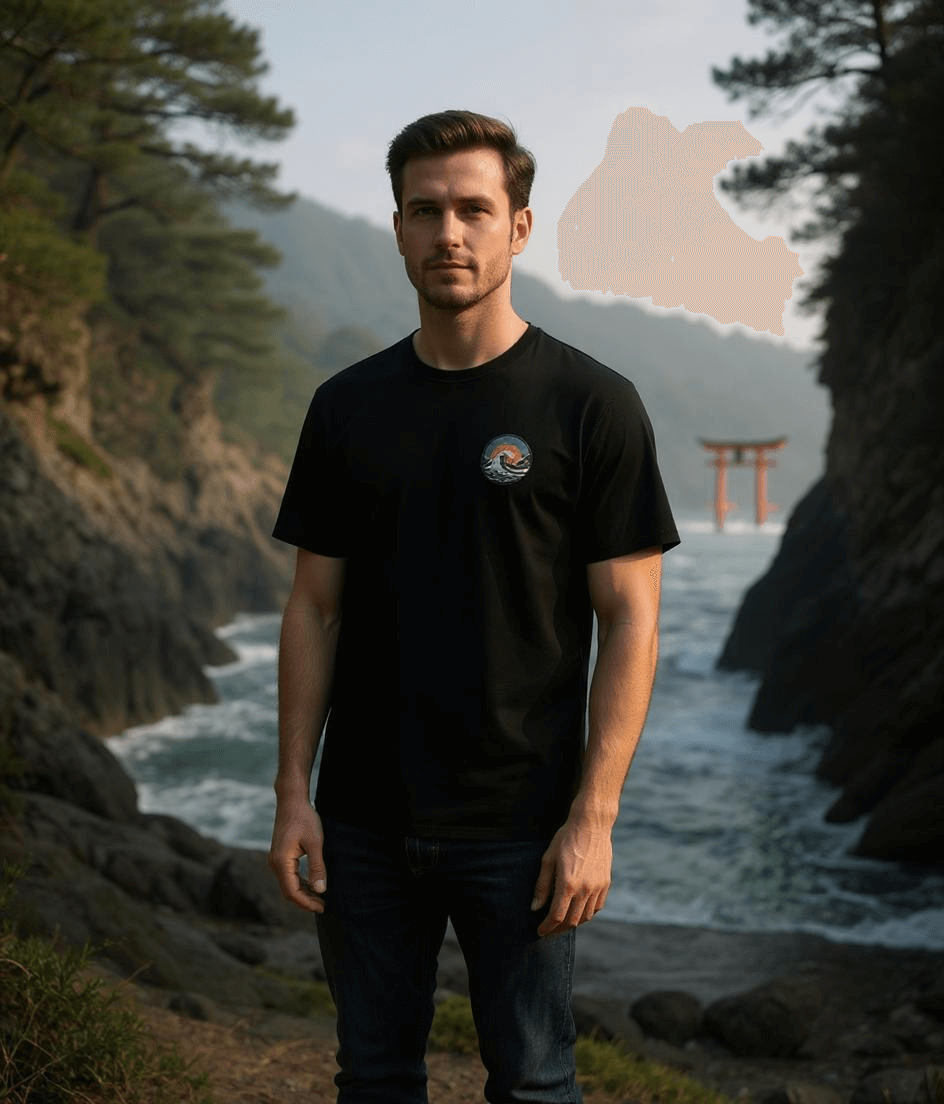 Unisex Cotton Tee "Japanese Wave"