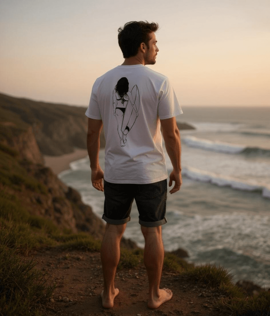 Unisex organic cotton Tee "Ocean Walk"
