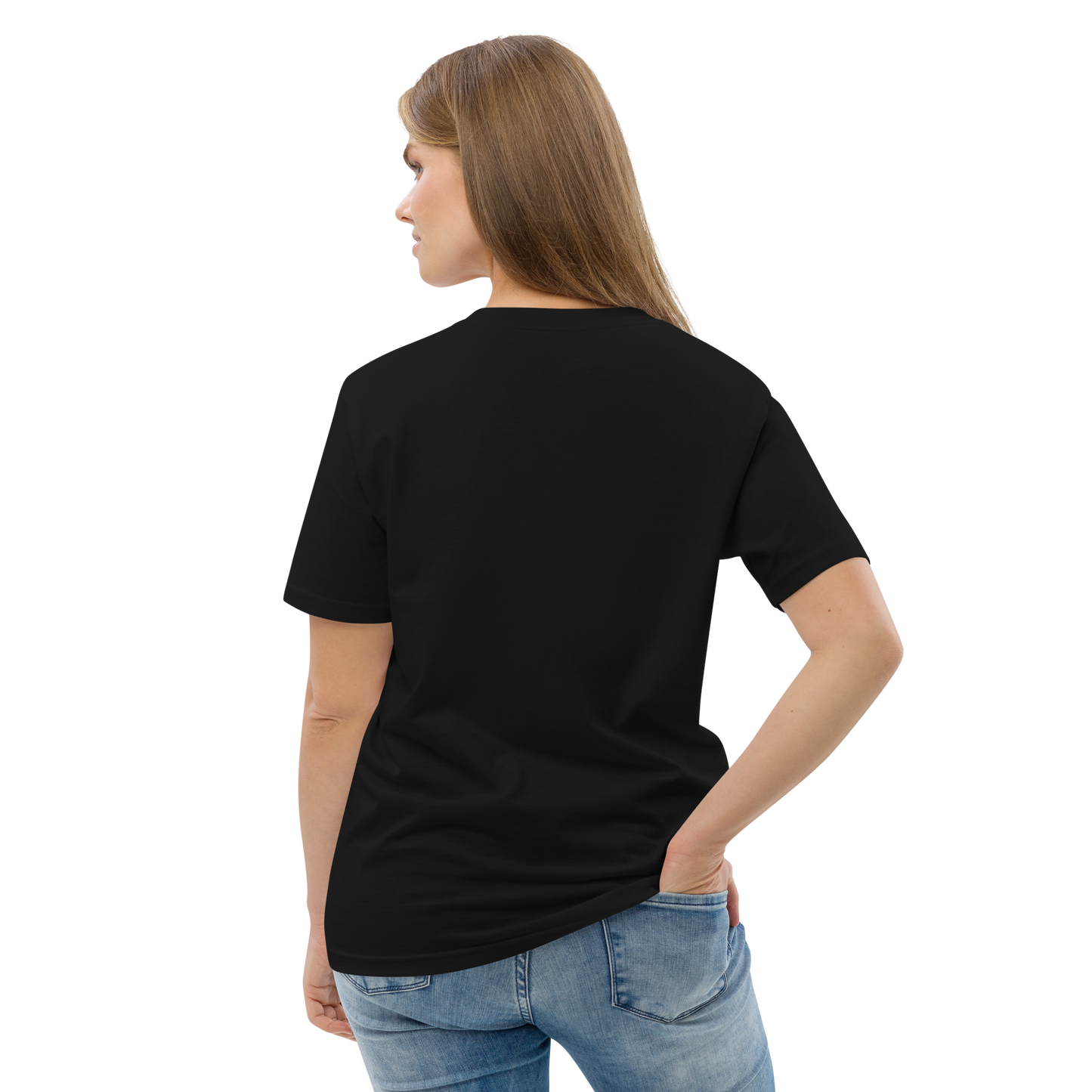 Unisex Organic Tee Navy Blue Blush