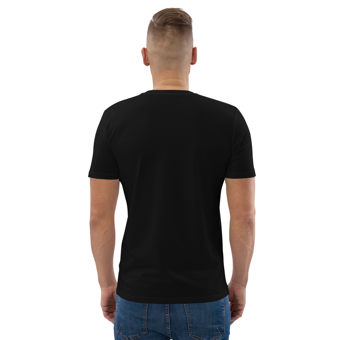 Unisex Organic Tee Navy Blue Blush