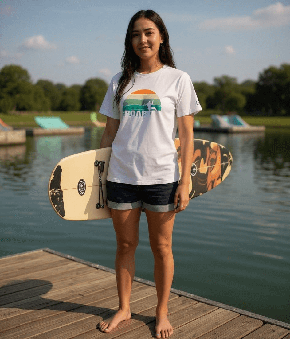Unisex organic cotton Tee "Wakeboard"