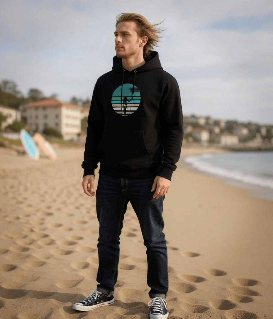 Unisex Organic Cotton Hoodie "Life is a Beach"